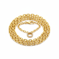 Collar de cadena en oro laminado